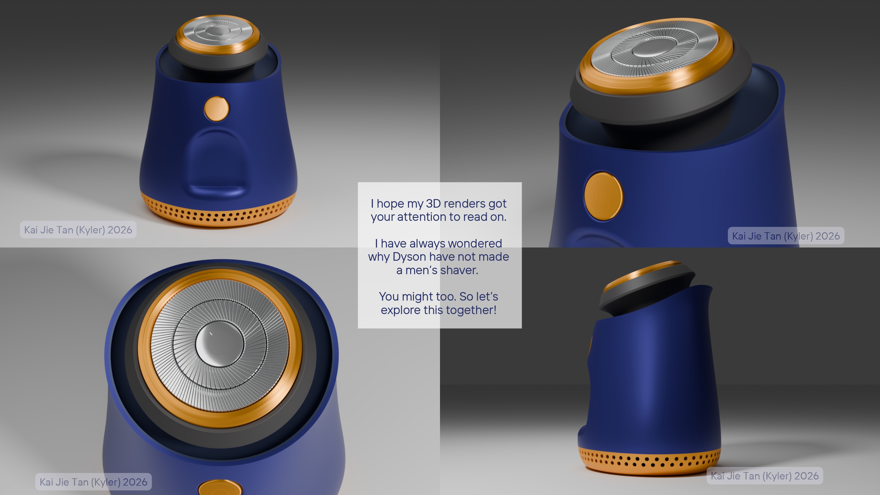 What if Dyson made a Men's shaver? A Concept Study image