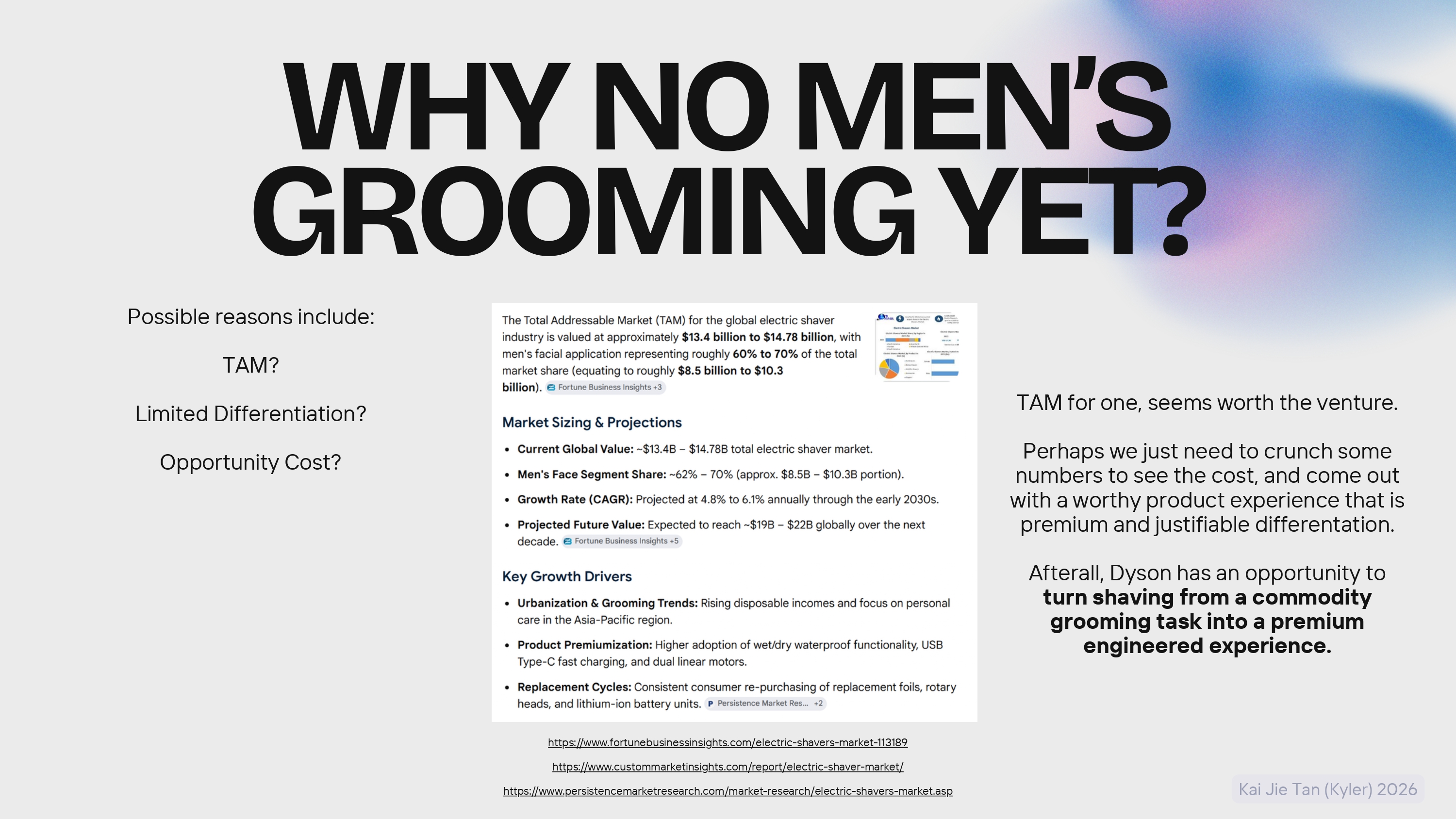What if Dyson made a Men's shaver? A Concept Study image